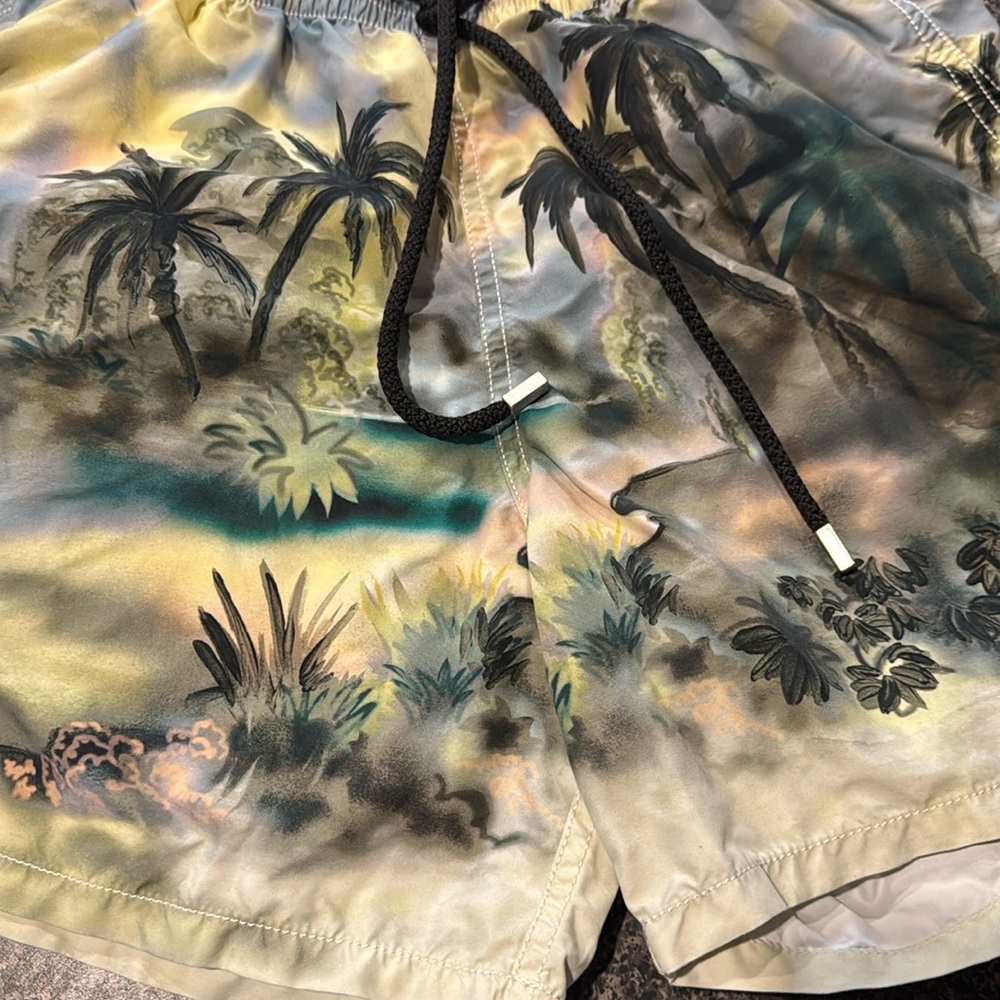 Vilebrequin Pastel Palm Swim Trunks size small